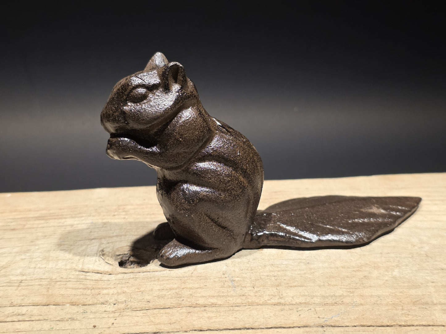 Antique Vintage Style Cast Iron Squirrel Door Stop Wedge
