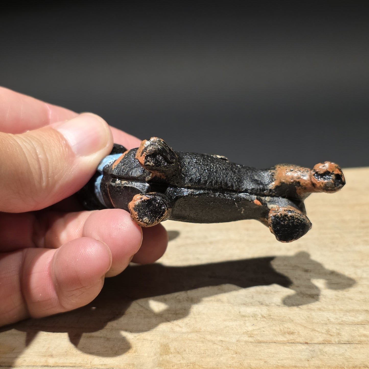 Cast Iron Dachshund Dog Figurine – Vintage Style Mini Animal Figure