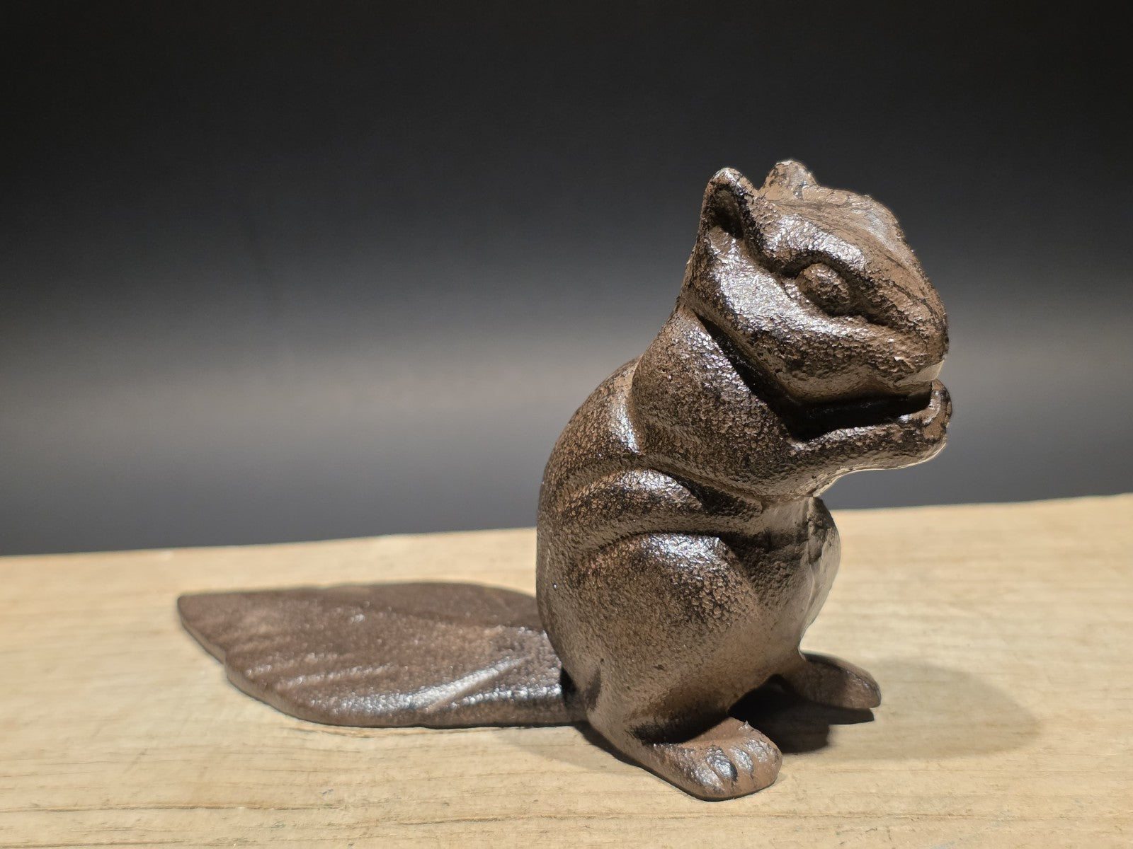 Antique Vintage Style Cast Iron Squirrel Door Stop Wedge