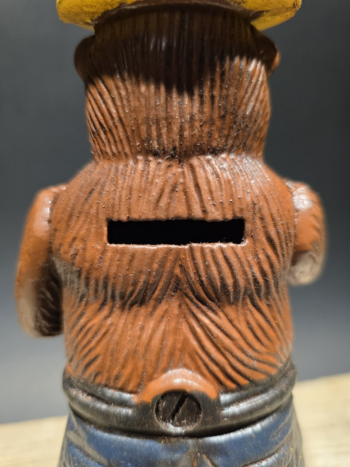 Antique Vintage Style Cast Smokey The Bear Coin Bank
