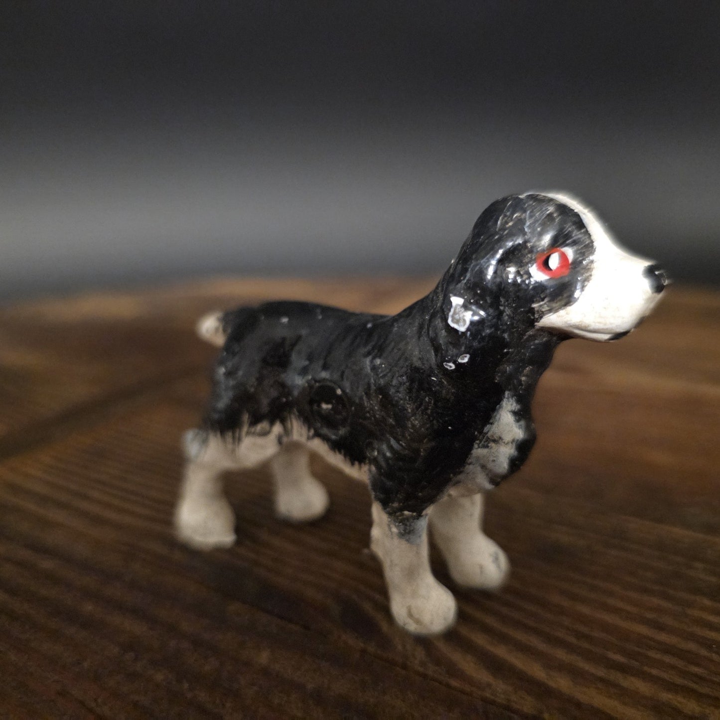 Vintage Antique Style Miniature Cast Iron King Charles Spaniel Dog Figurine Dog