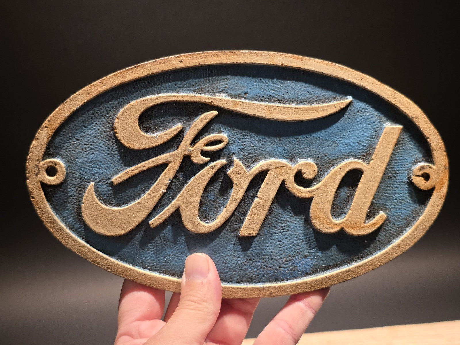 Antique Vintage Style Cast Iron Ford Plaque Sign