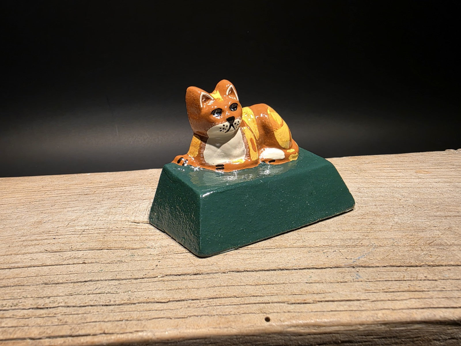 Antique Vintage Style Cast Iron Cat Door Stop Wedge
