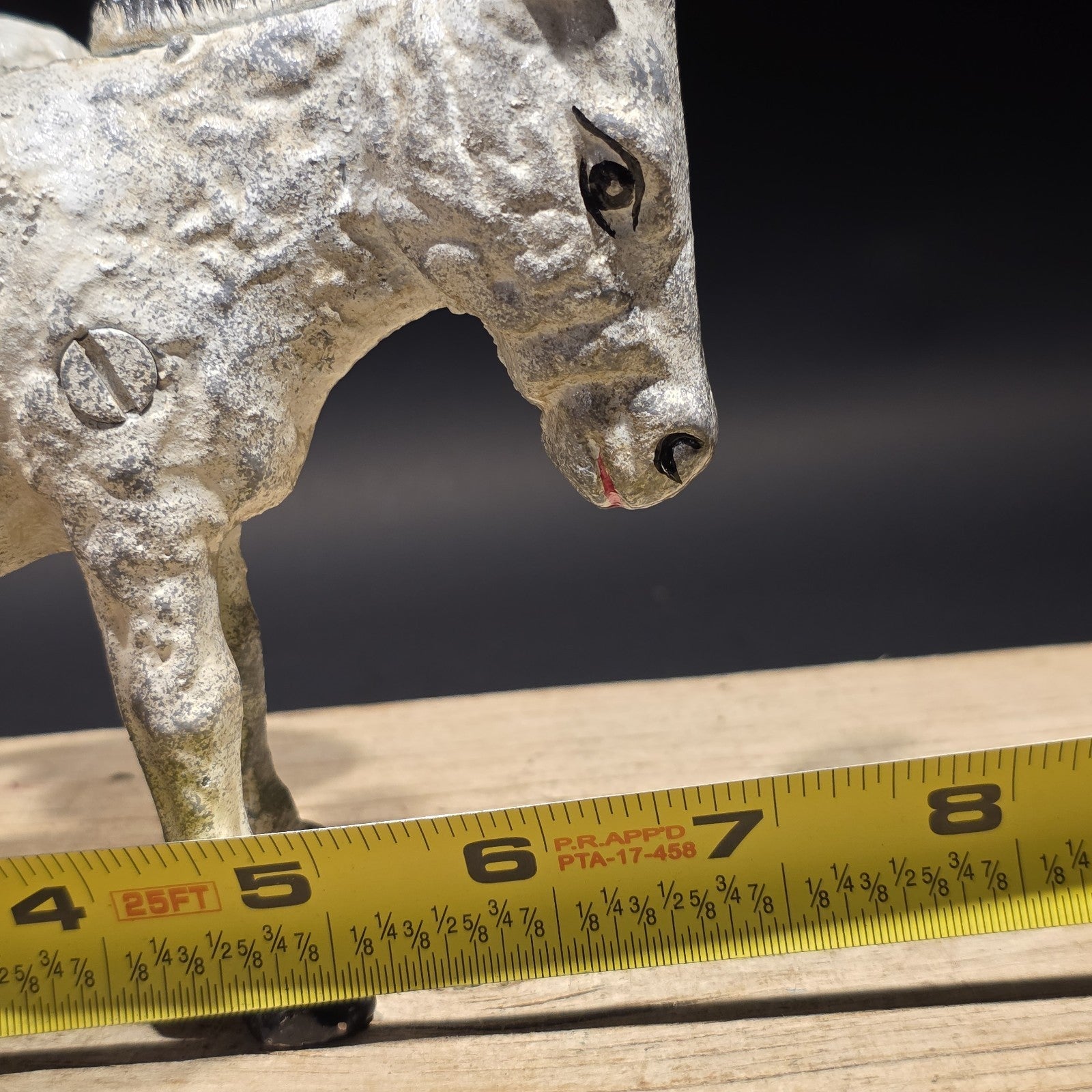 Antique Vintage Style Cast Iron Flying Donkey Coin Bank