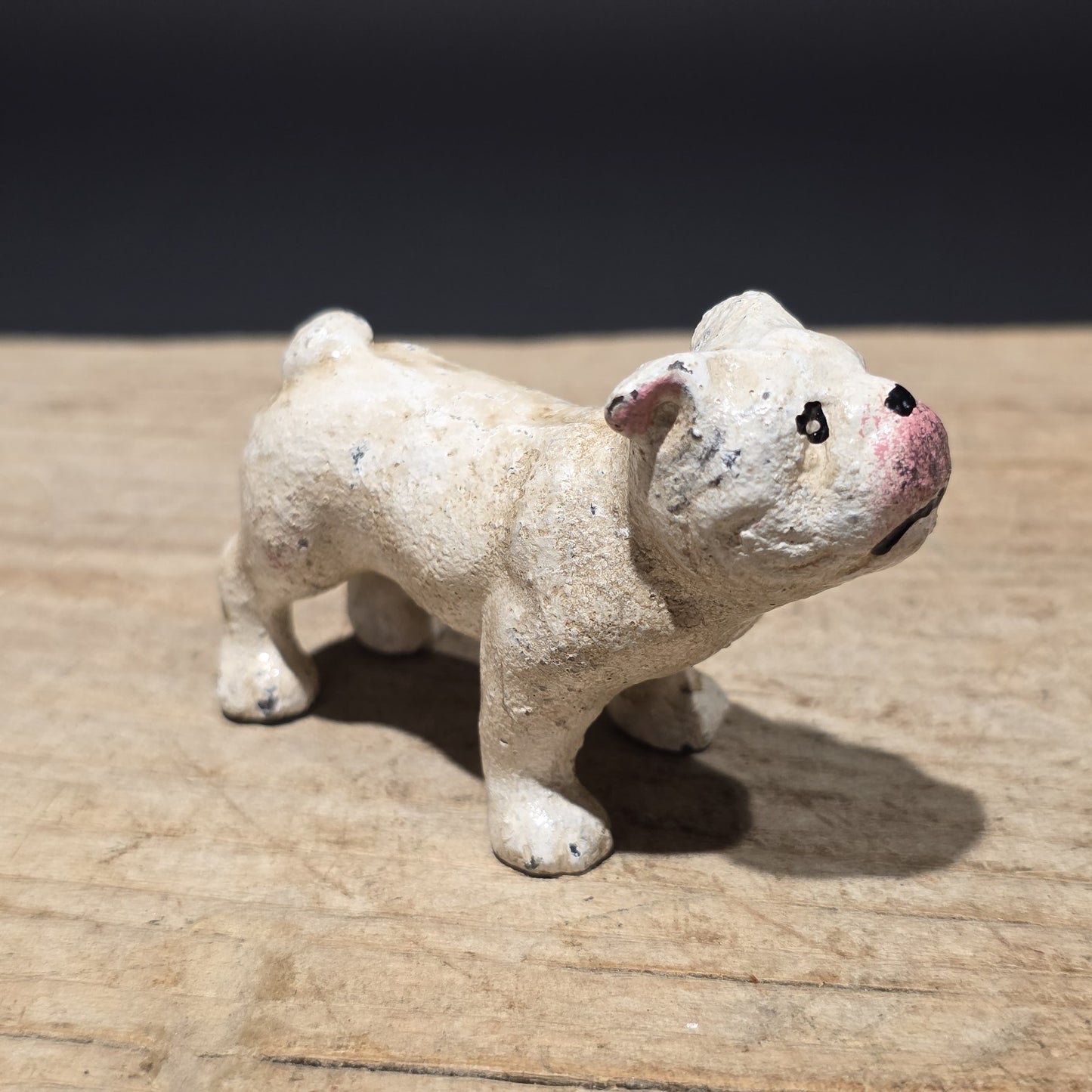 Cast Iron Bulldog Dog Figurine – Vintage Style Miniature Animal Figure