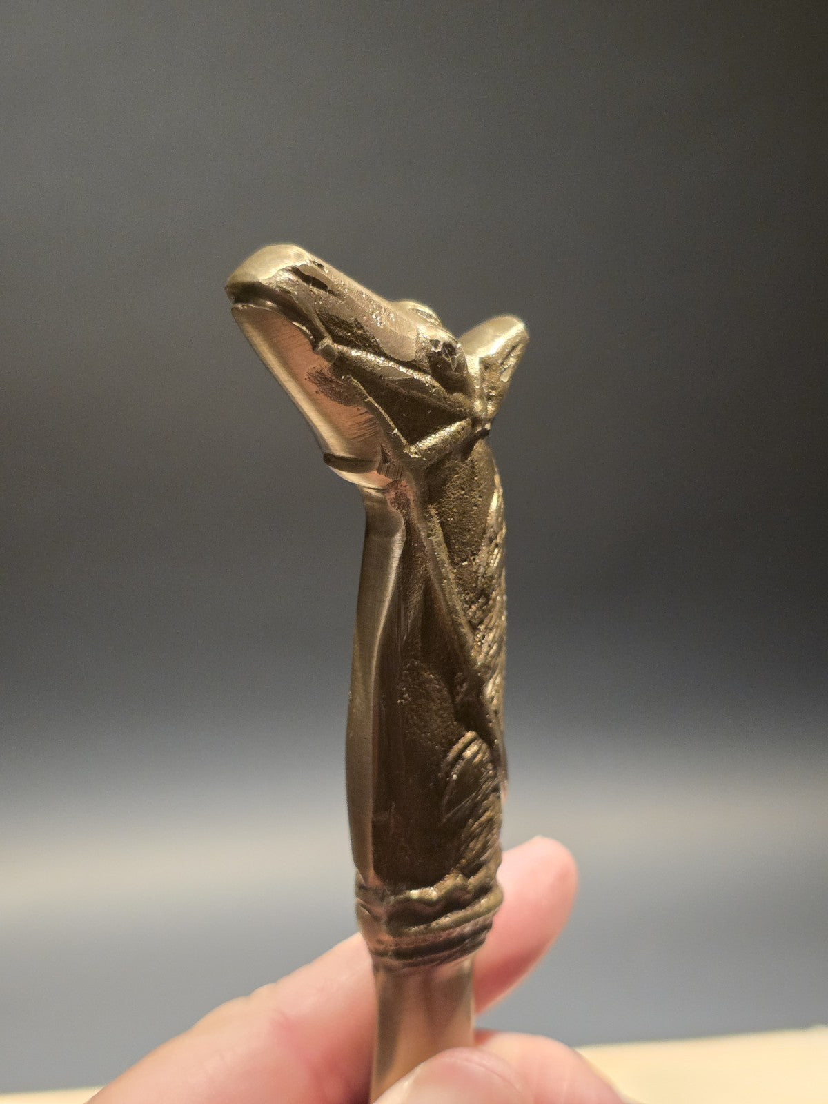 8 1/2"  Vintage Style Brass Horse Letter Opener