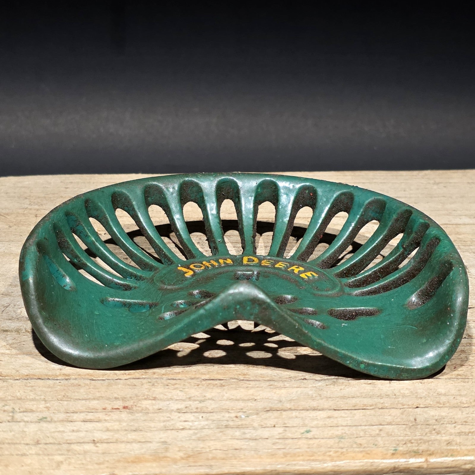 5" Antique Vintage Style Cast Iron John Deere Miniature Tractor Seat Sample