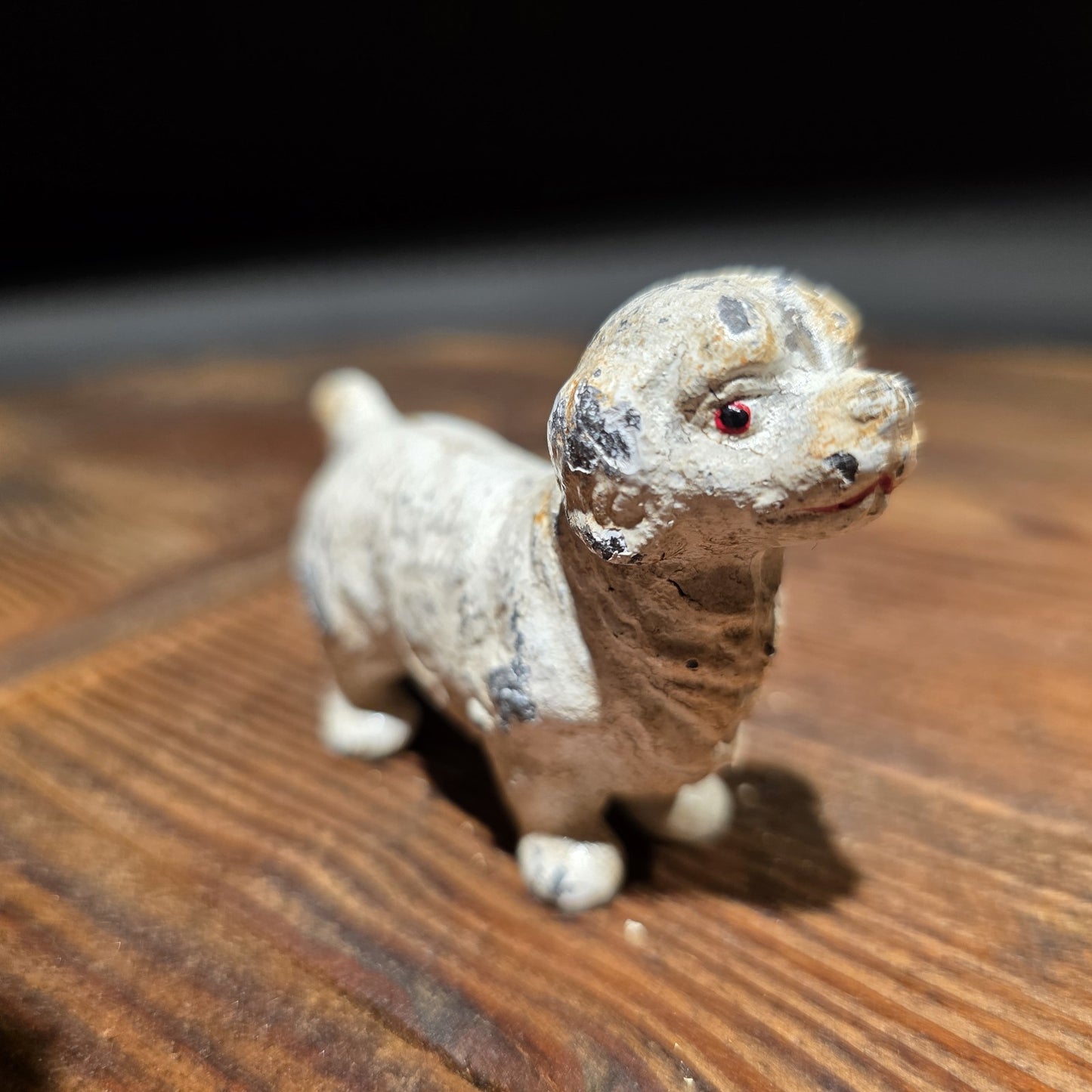 Cast Iron Spaniel Dog Figurine – Vintage Style Mini Animal Figure