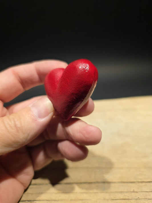 Vintage Style Cast Iron Red Heart