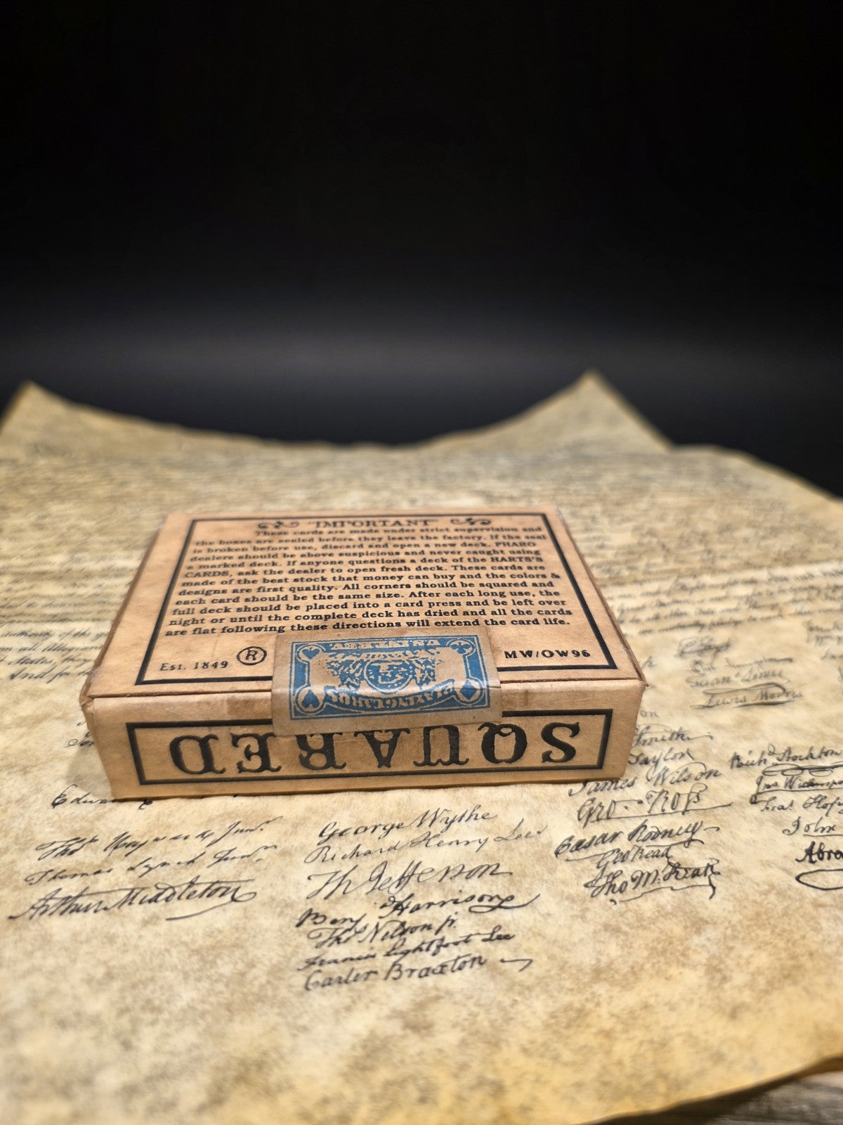 Antique Vintage Style 19th C Deck of Playing Cards
