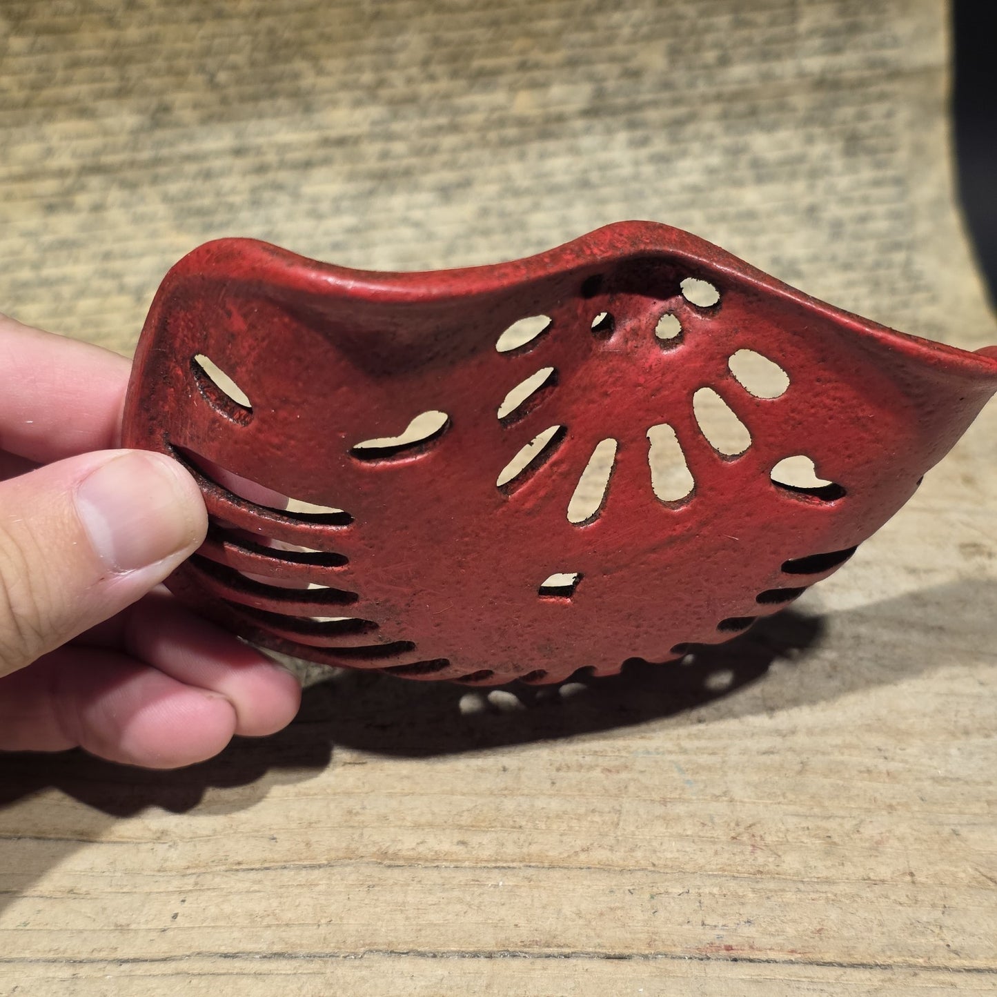 5" Mini Farmall Cast Iron Tractor Seat – Red IH Salesman Sample Paperweight
