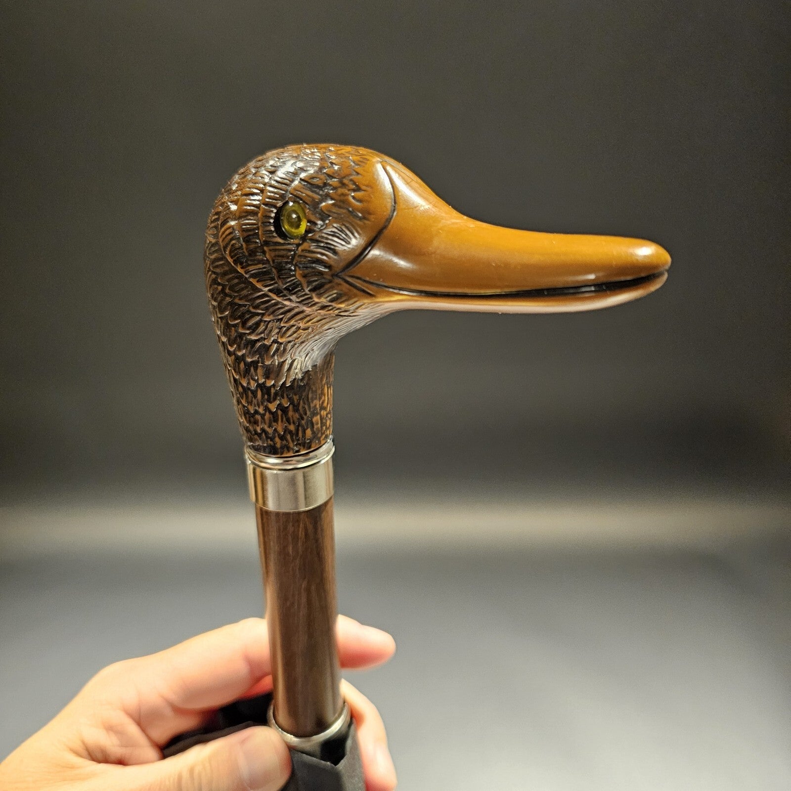 Antique Style Mallard Head Umbrella