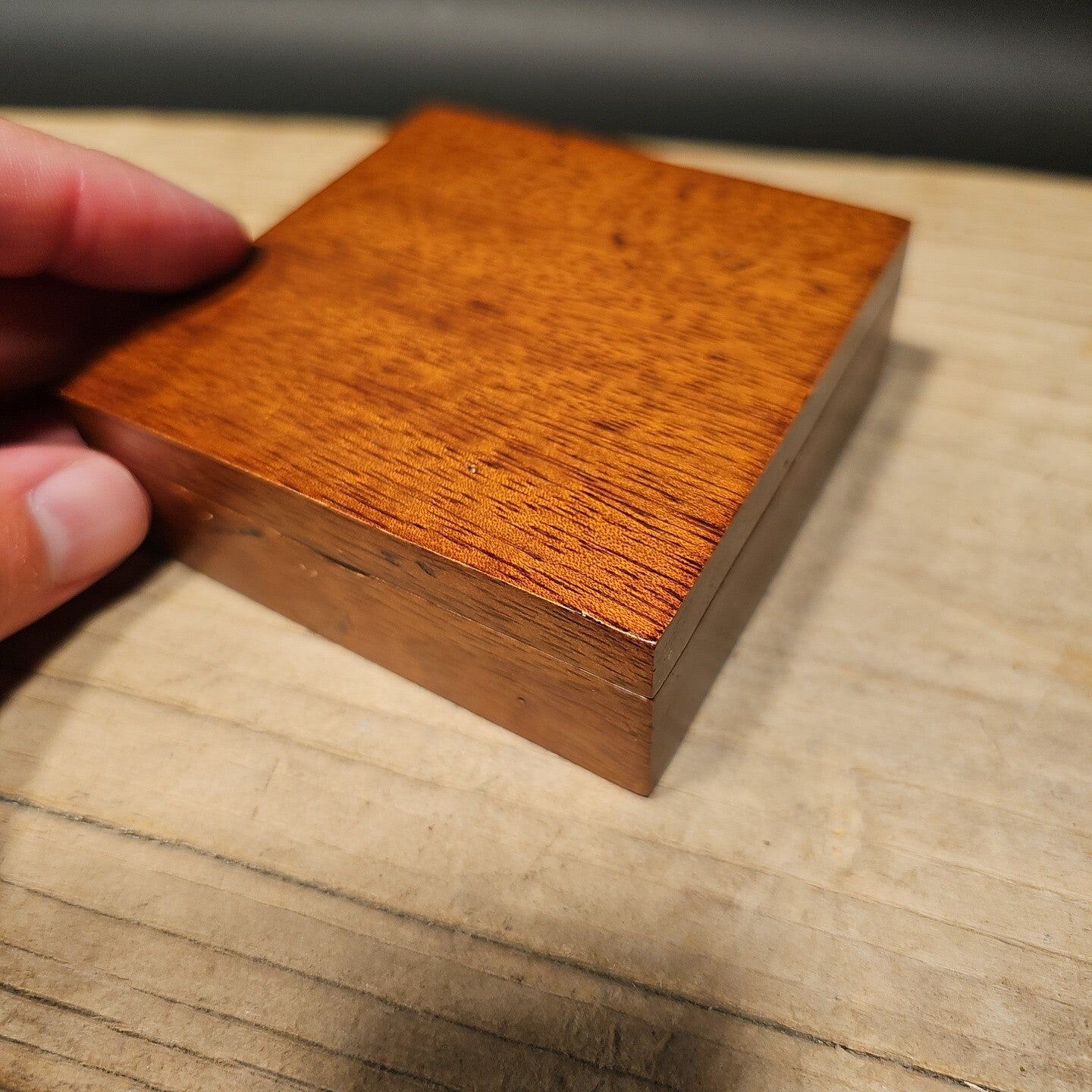 Antique Style Wood Brass Compass Box