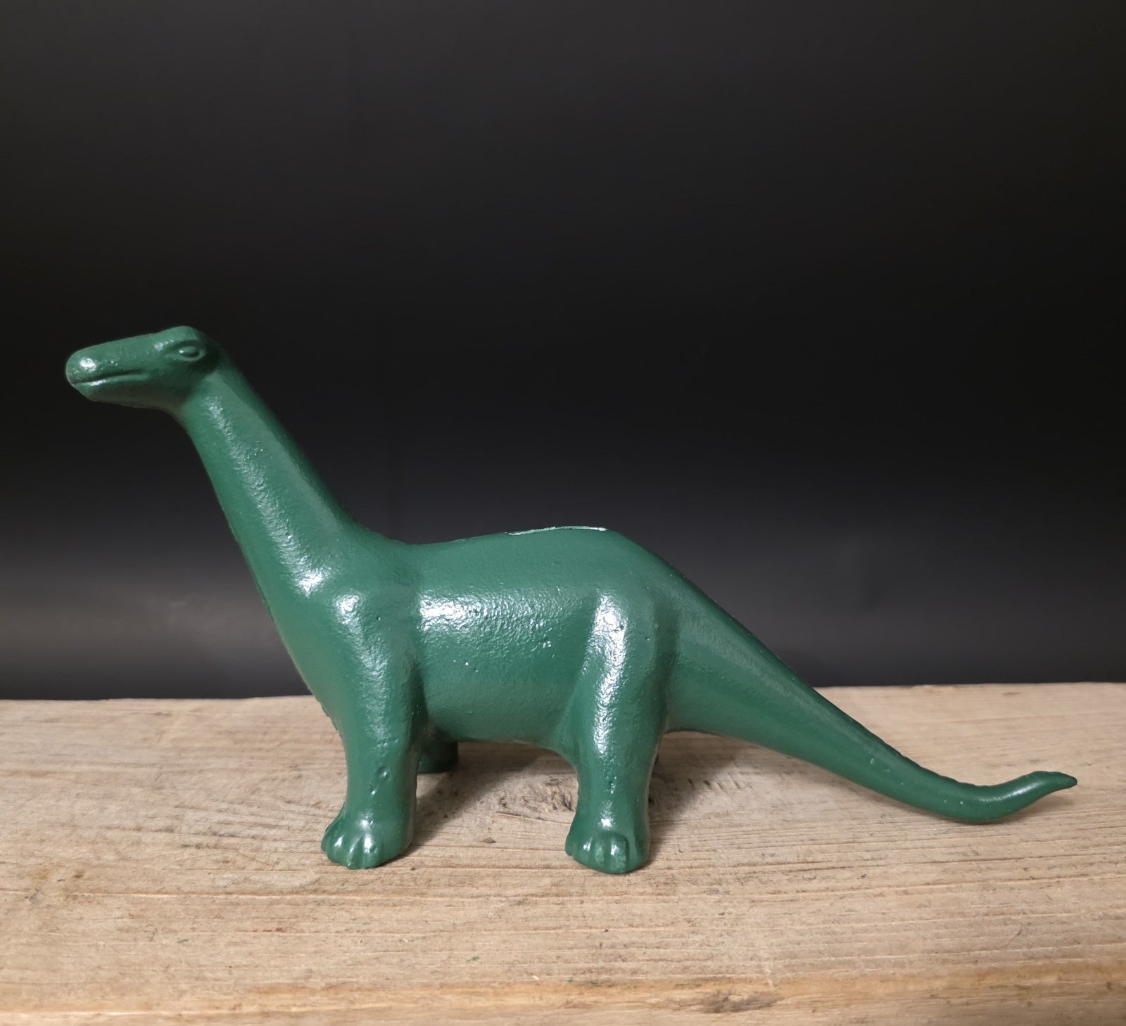 Antique Style Cast Iron Brontosaurus Dinosaur Coin Bank