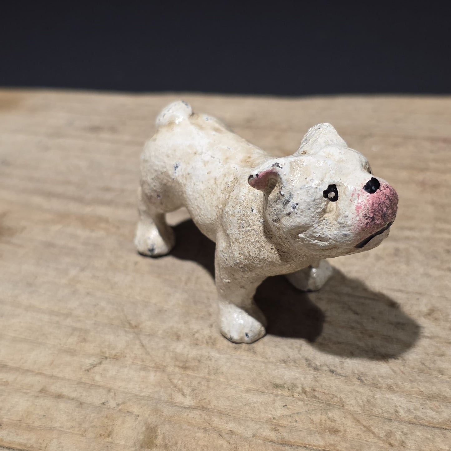 Cast Iron Bulldog Dog Figurine – Vintage Style Miniature Animal Figure