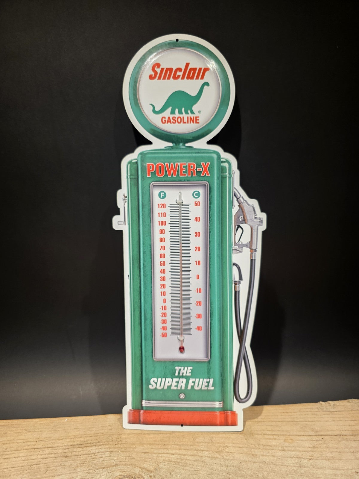 17 1/2 " Metal Vintage Style Sinclair Thermometer Sign