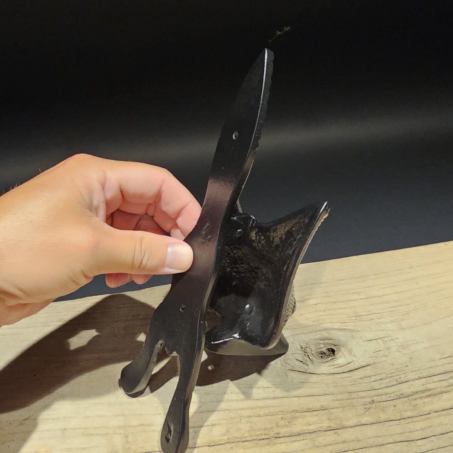 Antique Vintage Style Black Cast Iron FOX Head DOOR KNOCKER Hardware