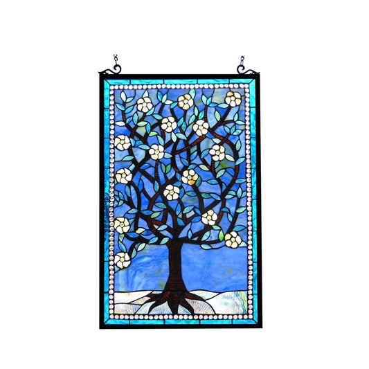 32" Stained Glass Window Hanging Panel Suncatcher