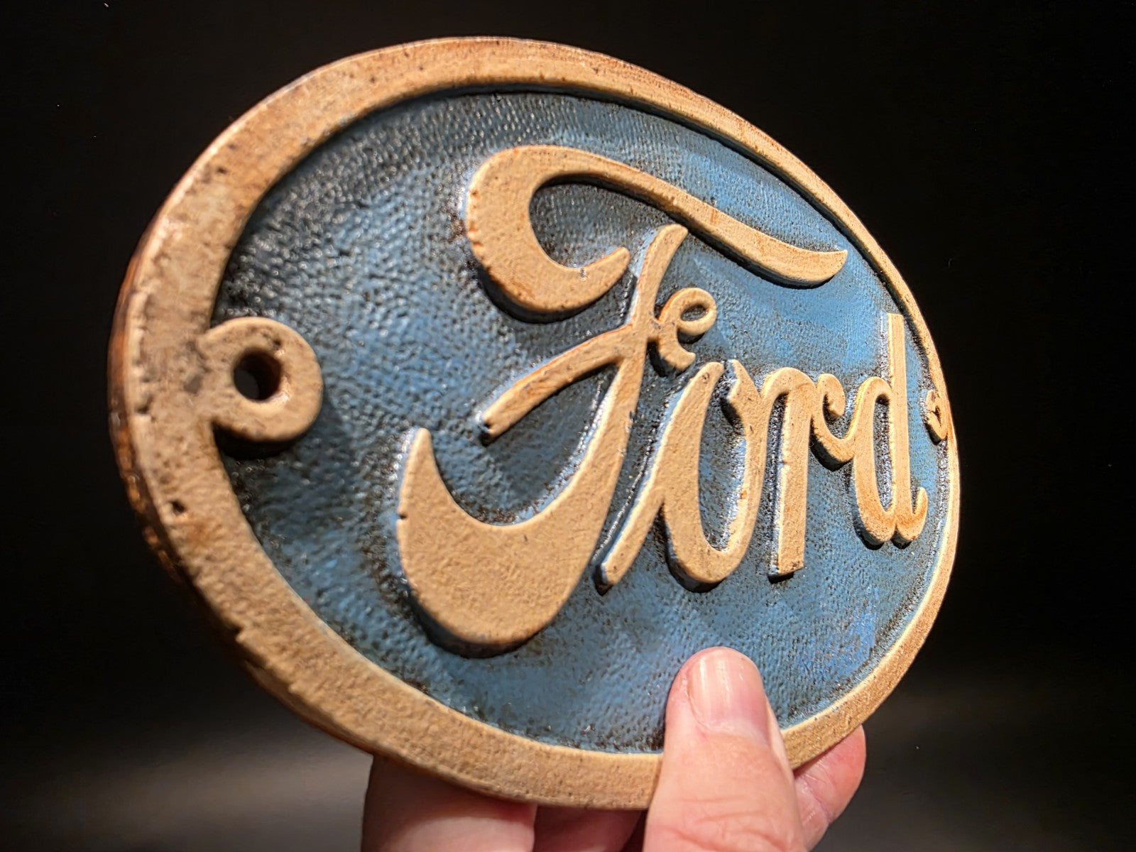 Antique Vintage Style Cast Iron Ford Plaque Sign