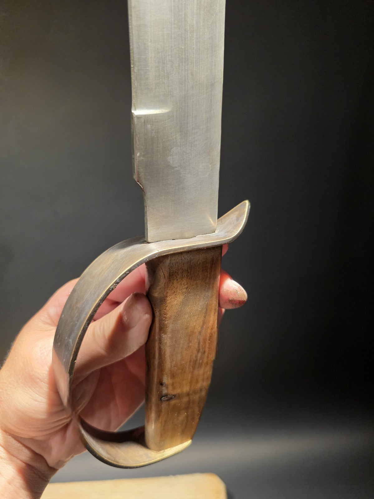 15" Antique Style Civil War Confederate D Guard Bowie Knife