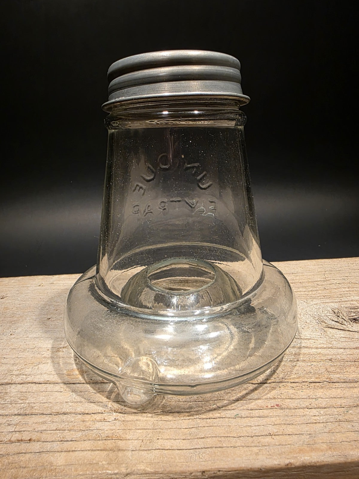 6 1/2" Antique Vintage Style Table Top Blown Glass Fly Wasp Insect Trap Catcher