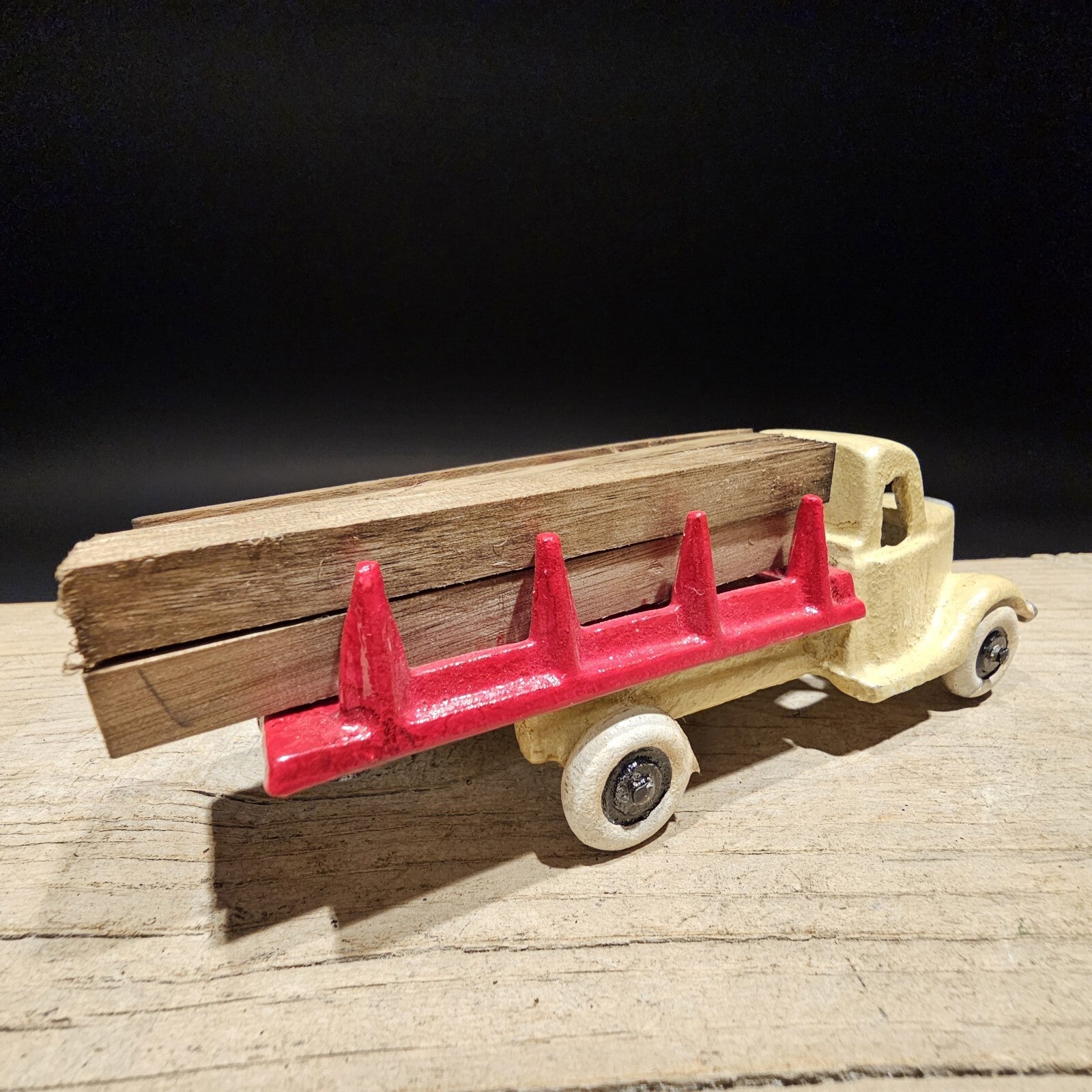 Antique Vintage Style Cast Iron Truck Flat bed Car