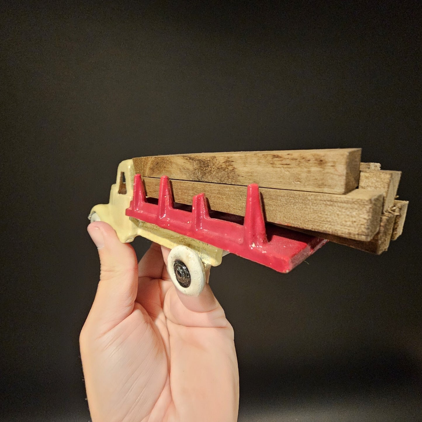 Antique Vintage Style Cast Iron Truck Flat bed Car