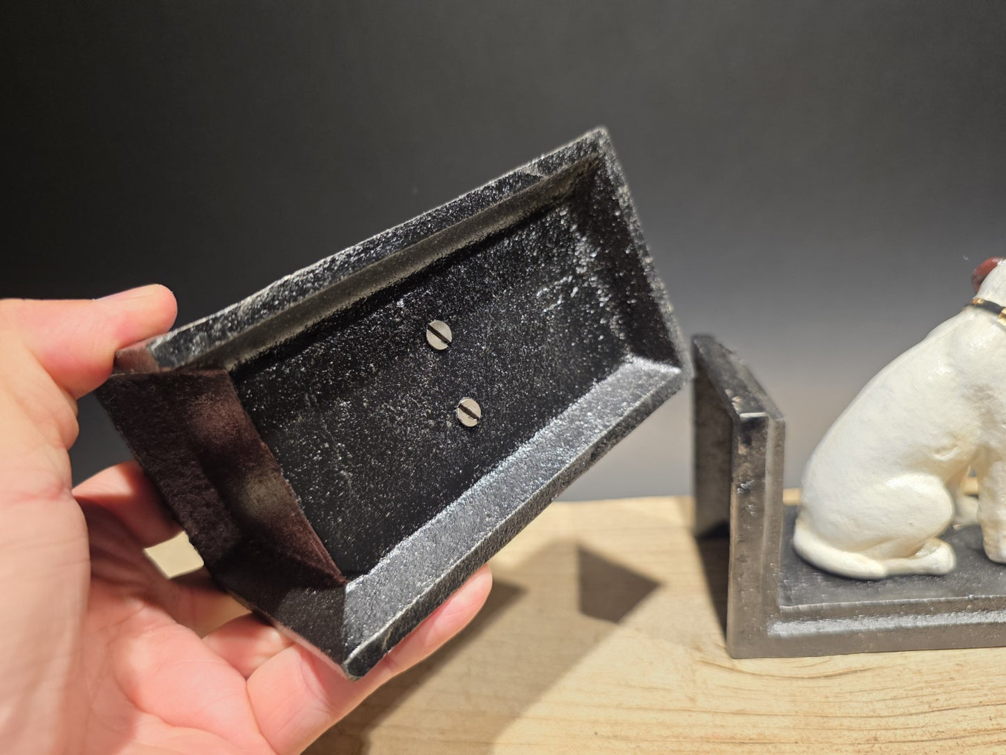 Pair of Cast Iron Nipper Dog Bookends