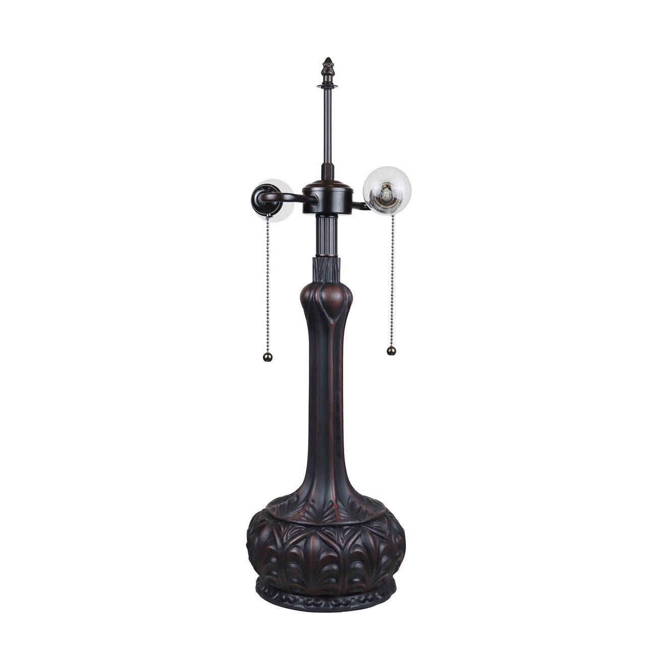 25.78" Antique Vintage Style Stained Glass Table Lamp