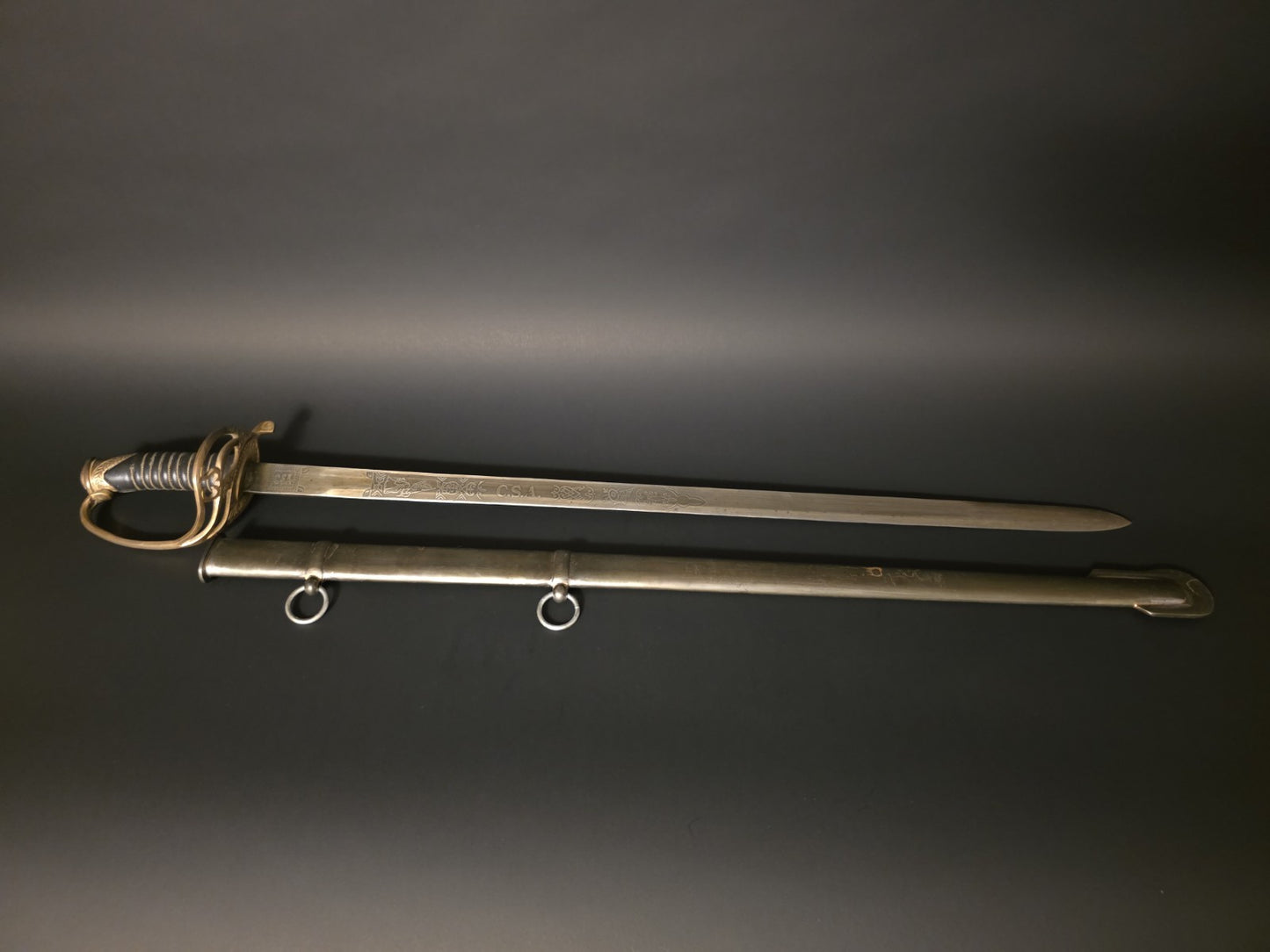 40" Antique-Style 1850 Confederate Civil War Sword