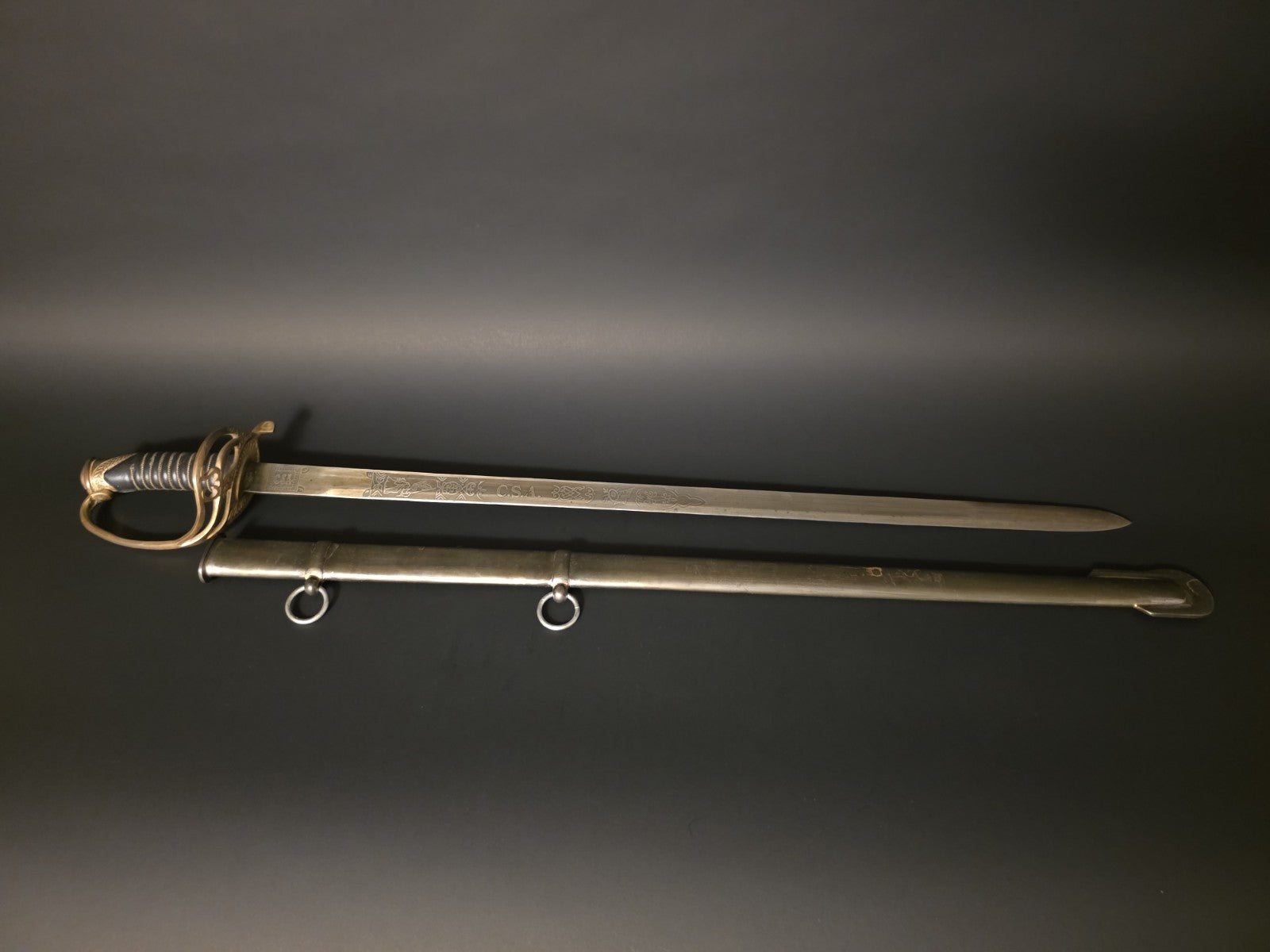 40" Antique-Style 1850 Confederate Civil War Sword