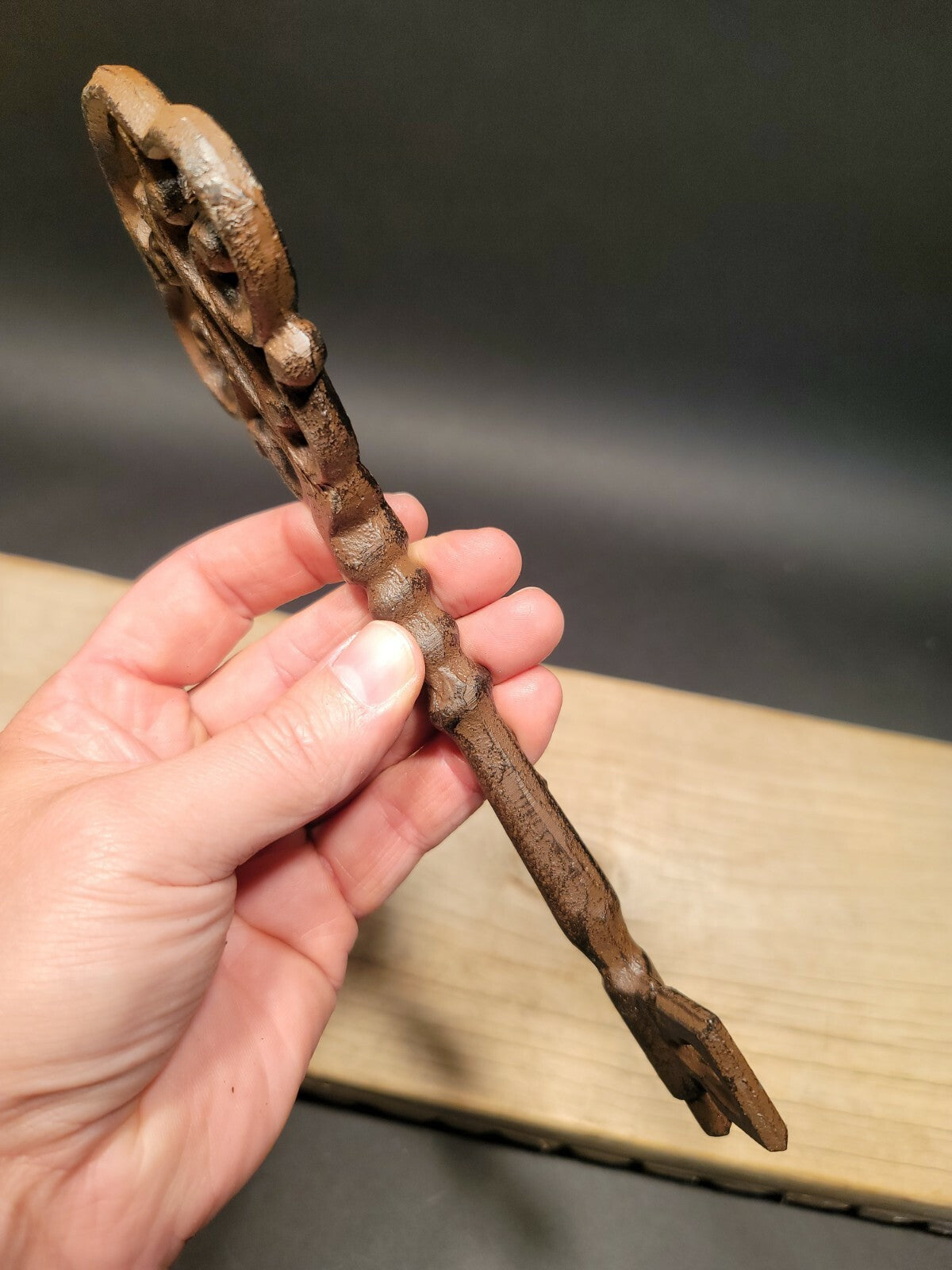 Antique Vintage Style Cast Iron Large Ornate Skeleton Key 