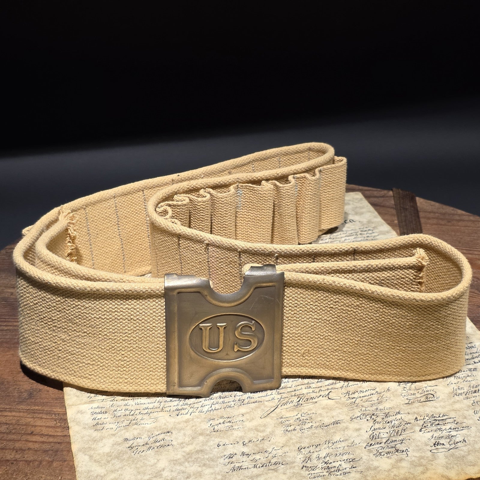 U.S. Canvas Cartridge Belt – Indian Wars Spanish-American War Style