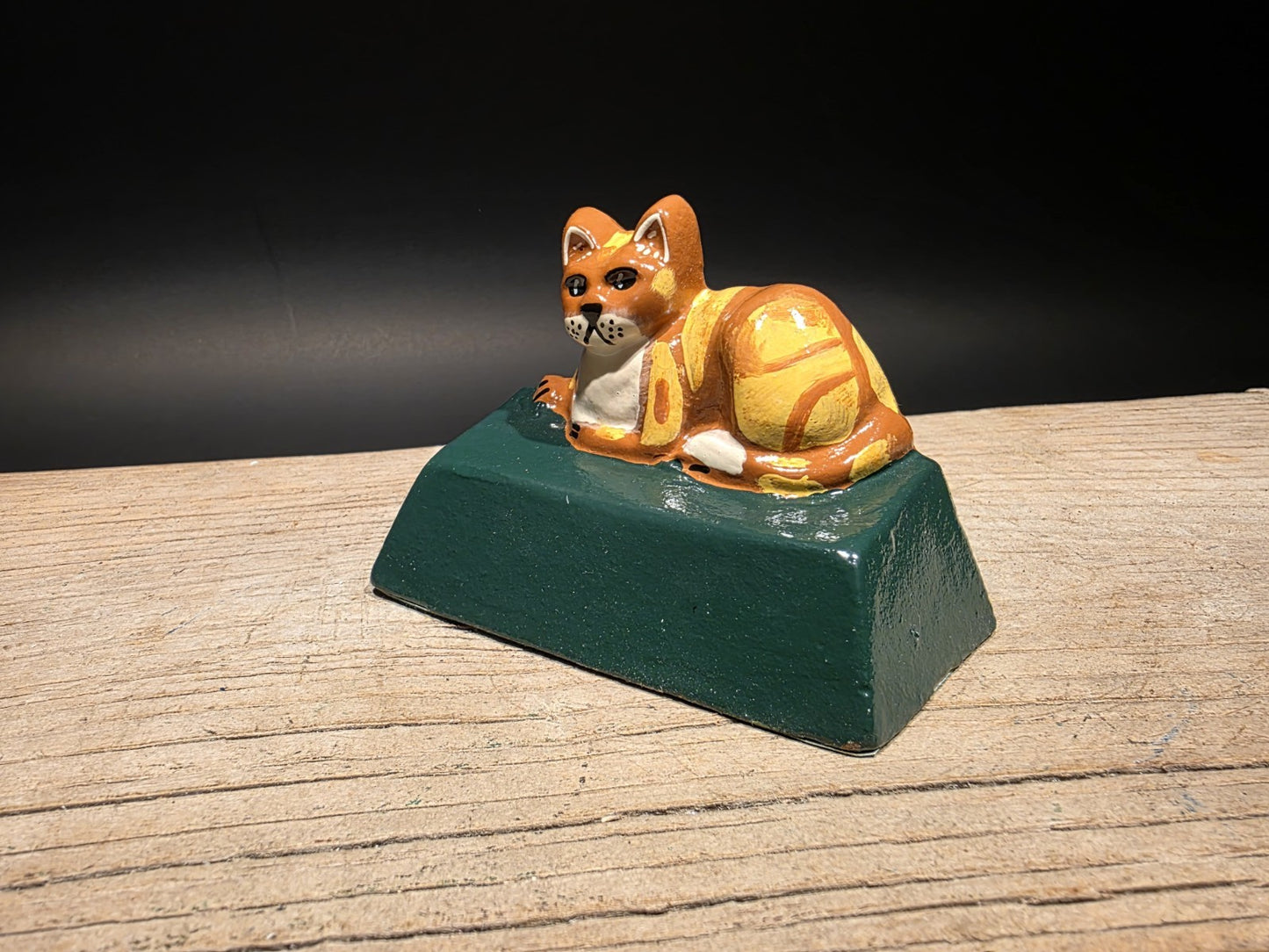 Antique Vintage Style Cast Iron Cat Door Stop Wedge