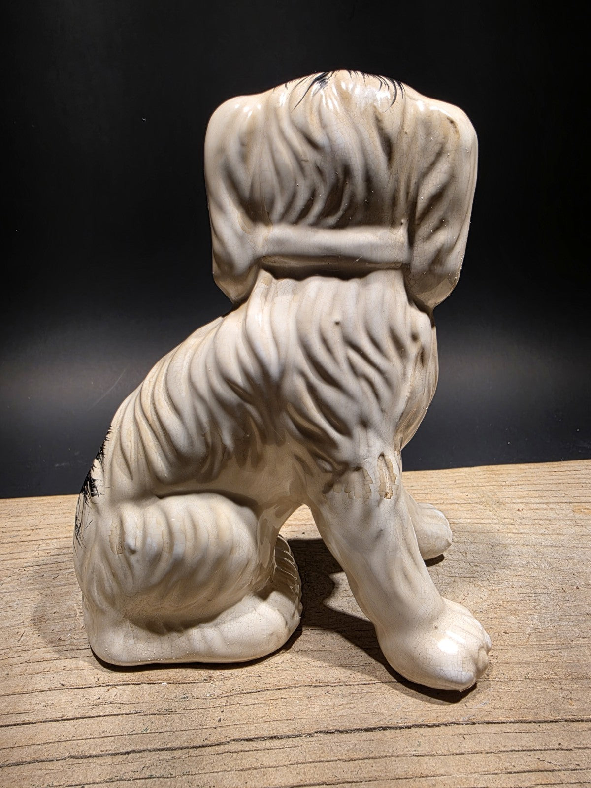 8" Antique Vintage Style Staffordshire Spaniel Dog Figurine