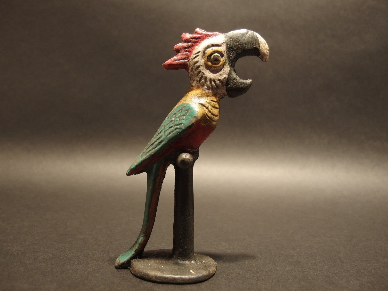 Antique Vintage Style Cast Iron Parrot Beer Bottle Opener bar tool
