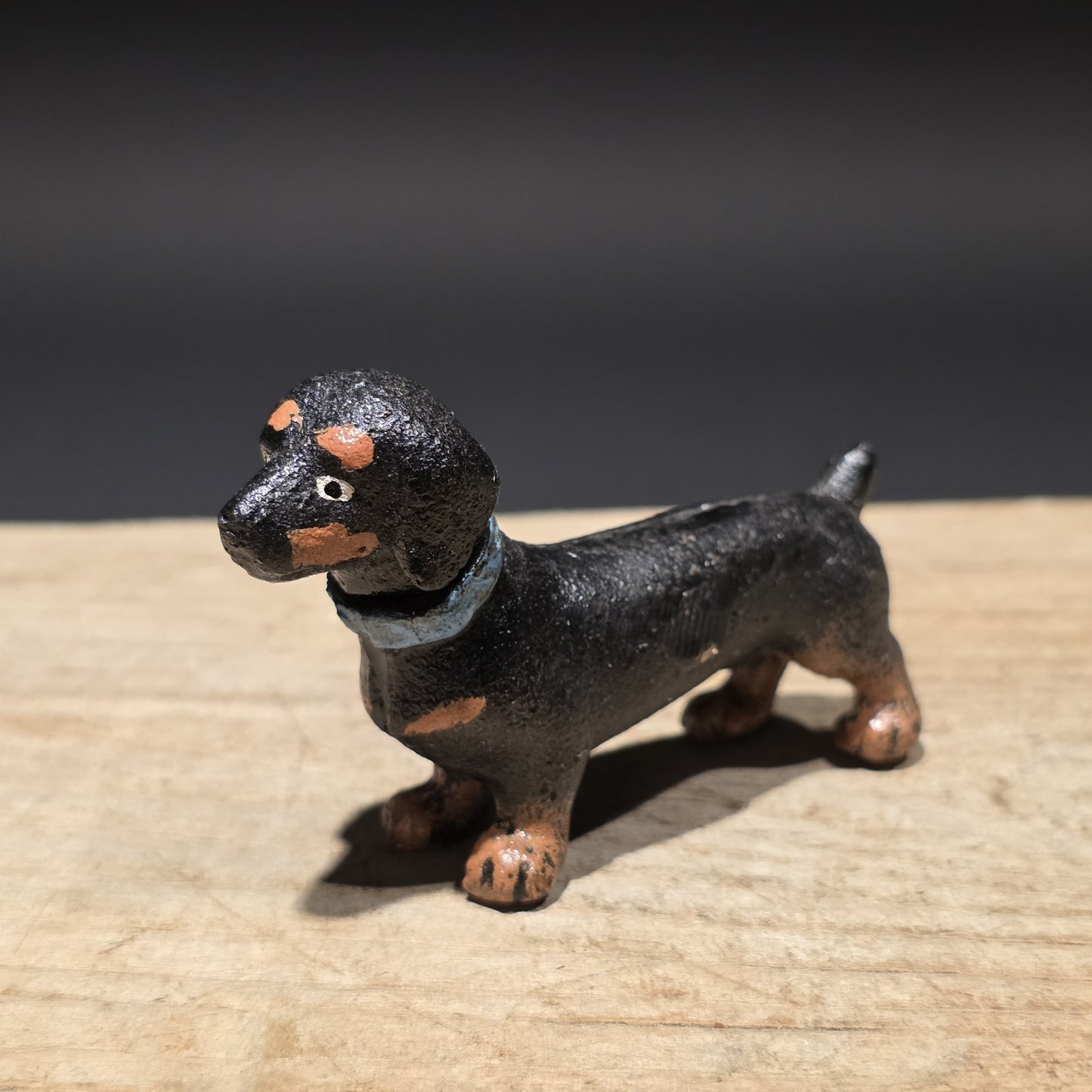 Cast Iron Dachshund Dog Figurine – Vintage Style Mini Animal Figure