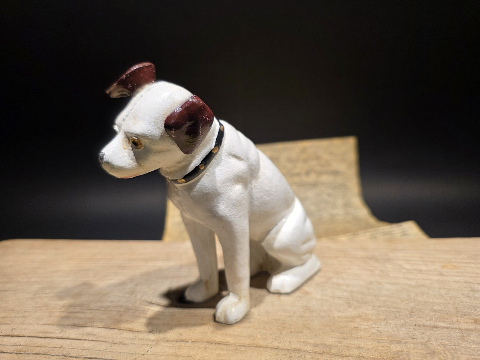 6" Vintage Style Nipper Dog Cast Iron Coin Bank