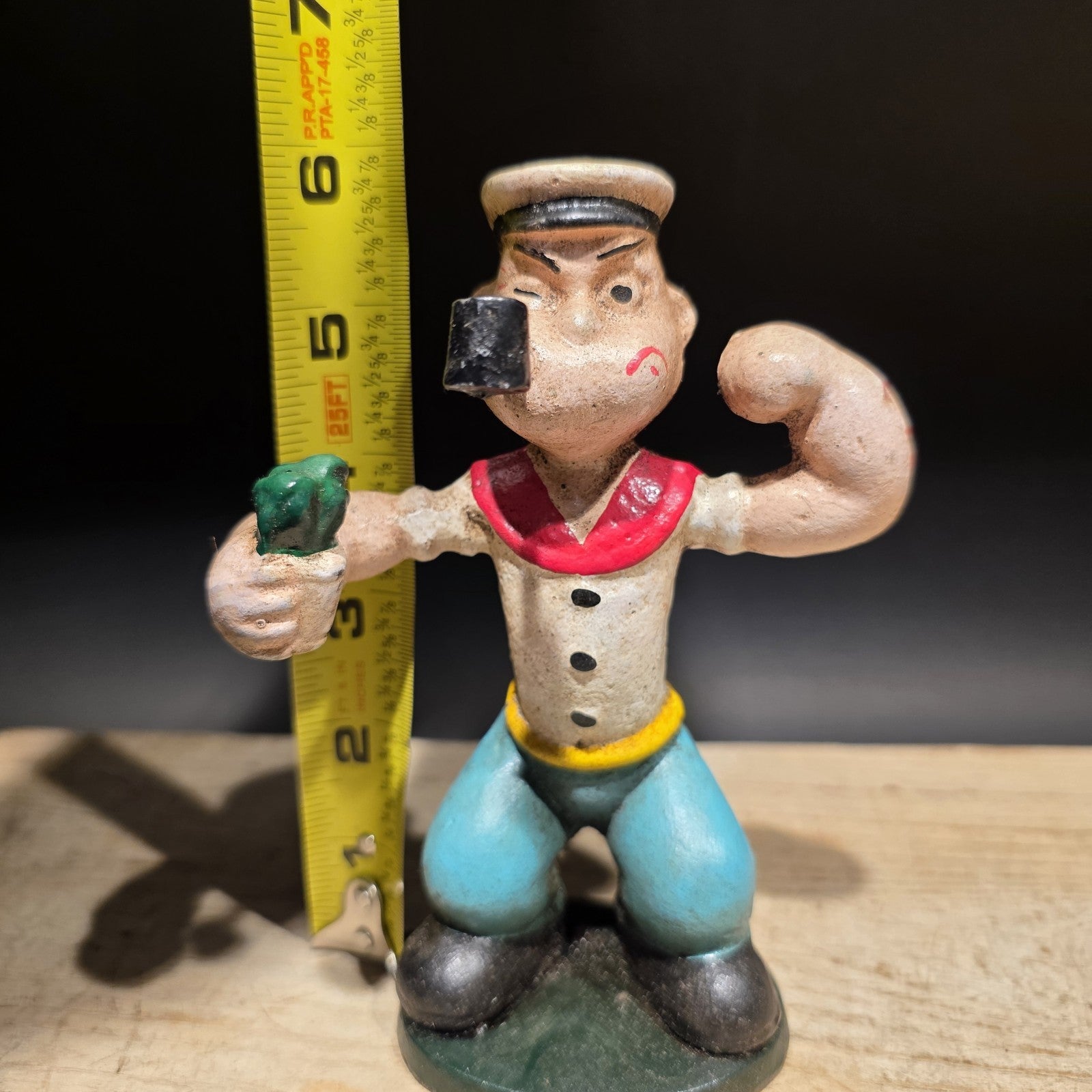 6" Antique Vintage Style Cast Iron Saylor Figurine