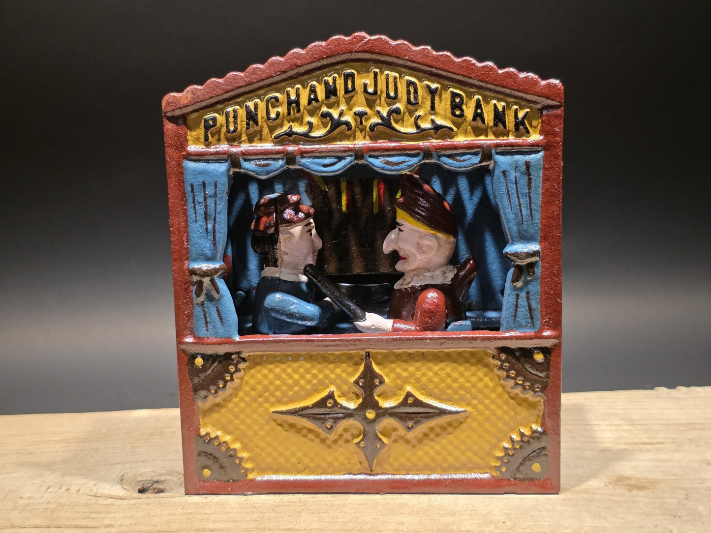 Antique Style Cast Iron Mechanical Coin Bank