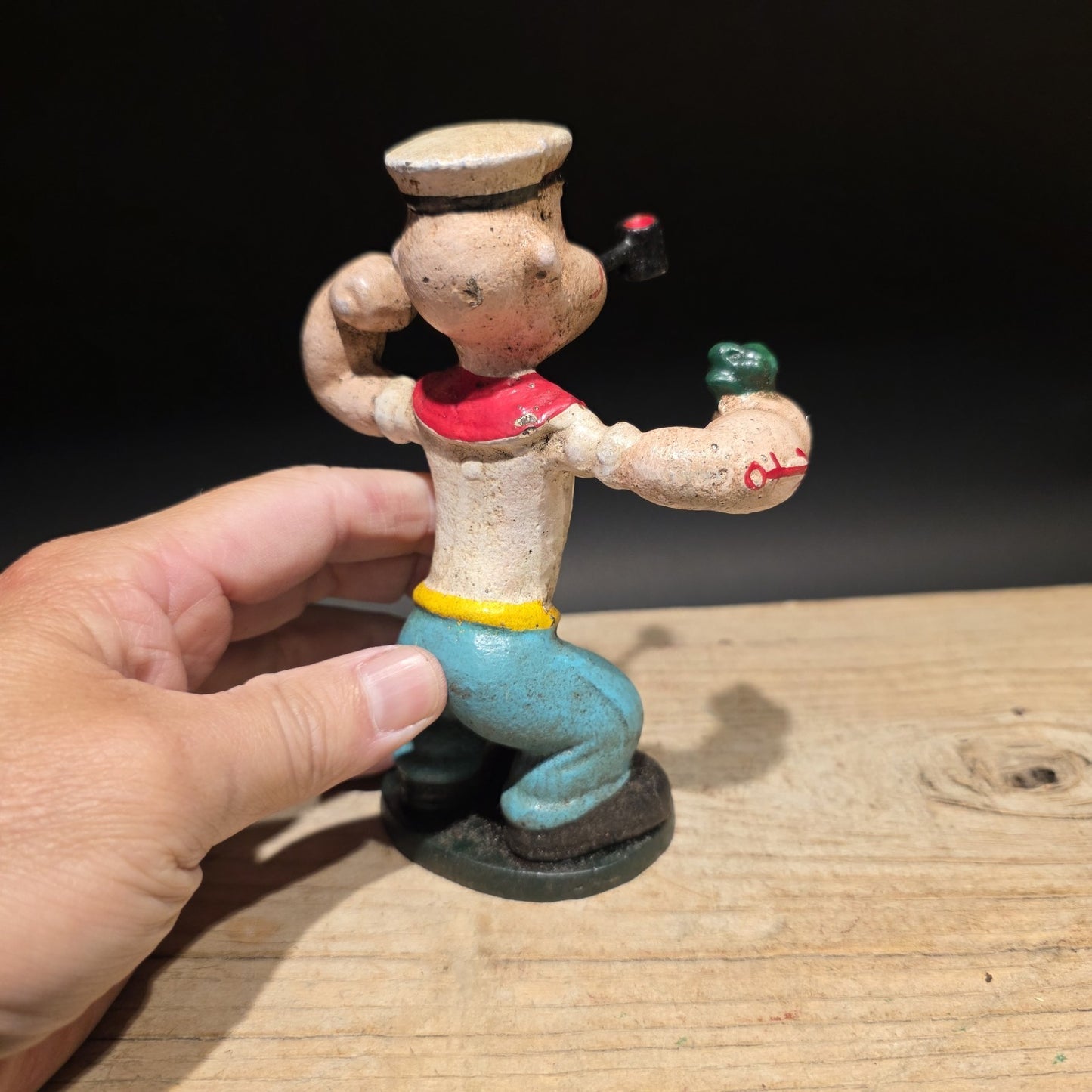 6" Antique Vintage Style Cast Iron Saylor Figurine