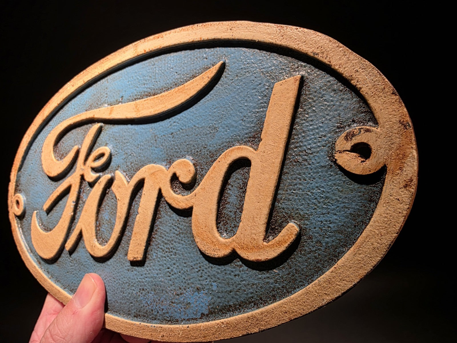 Antique Vintage Style Cast Iron Ford Plaque Sign