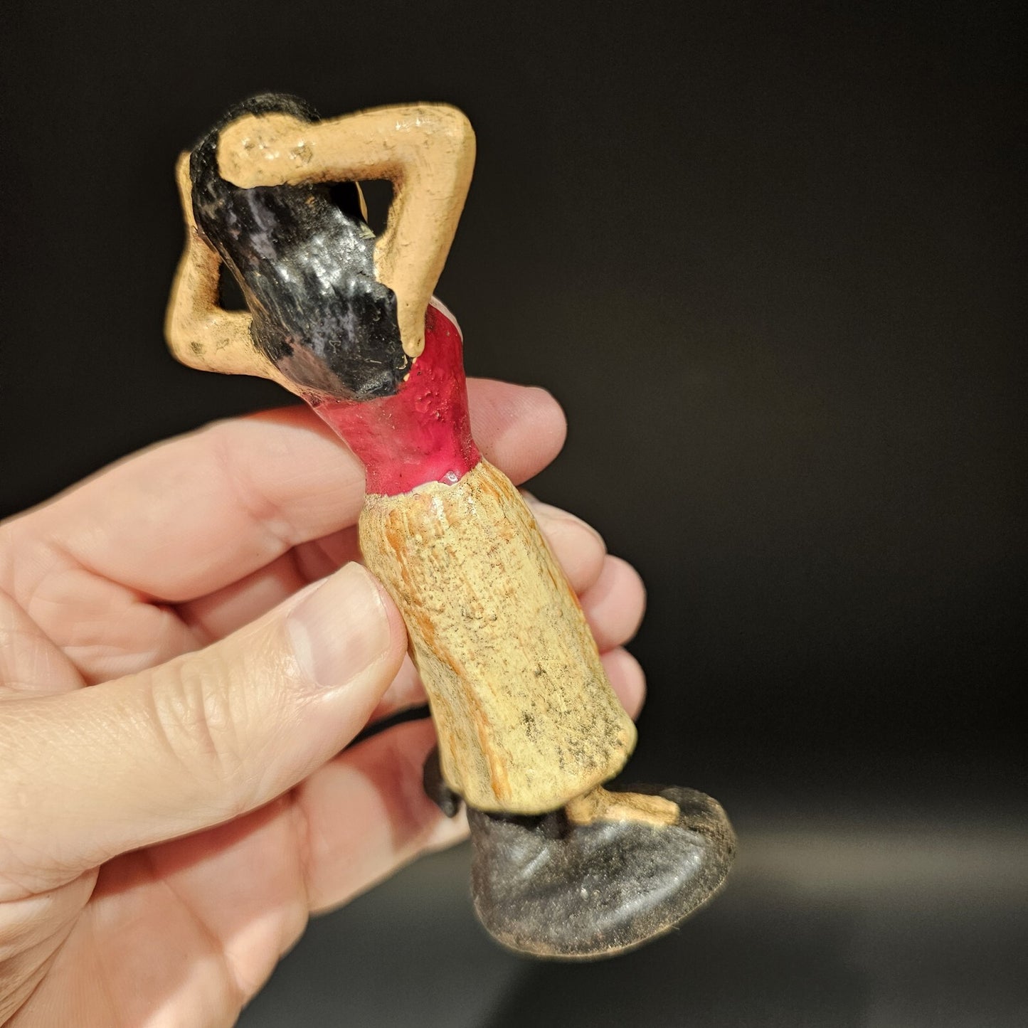 Antique Vintage Style Cast Iron Hula Dancer Bottle Opener