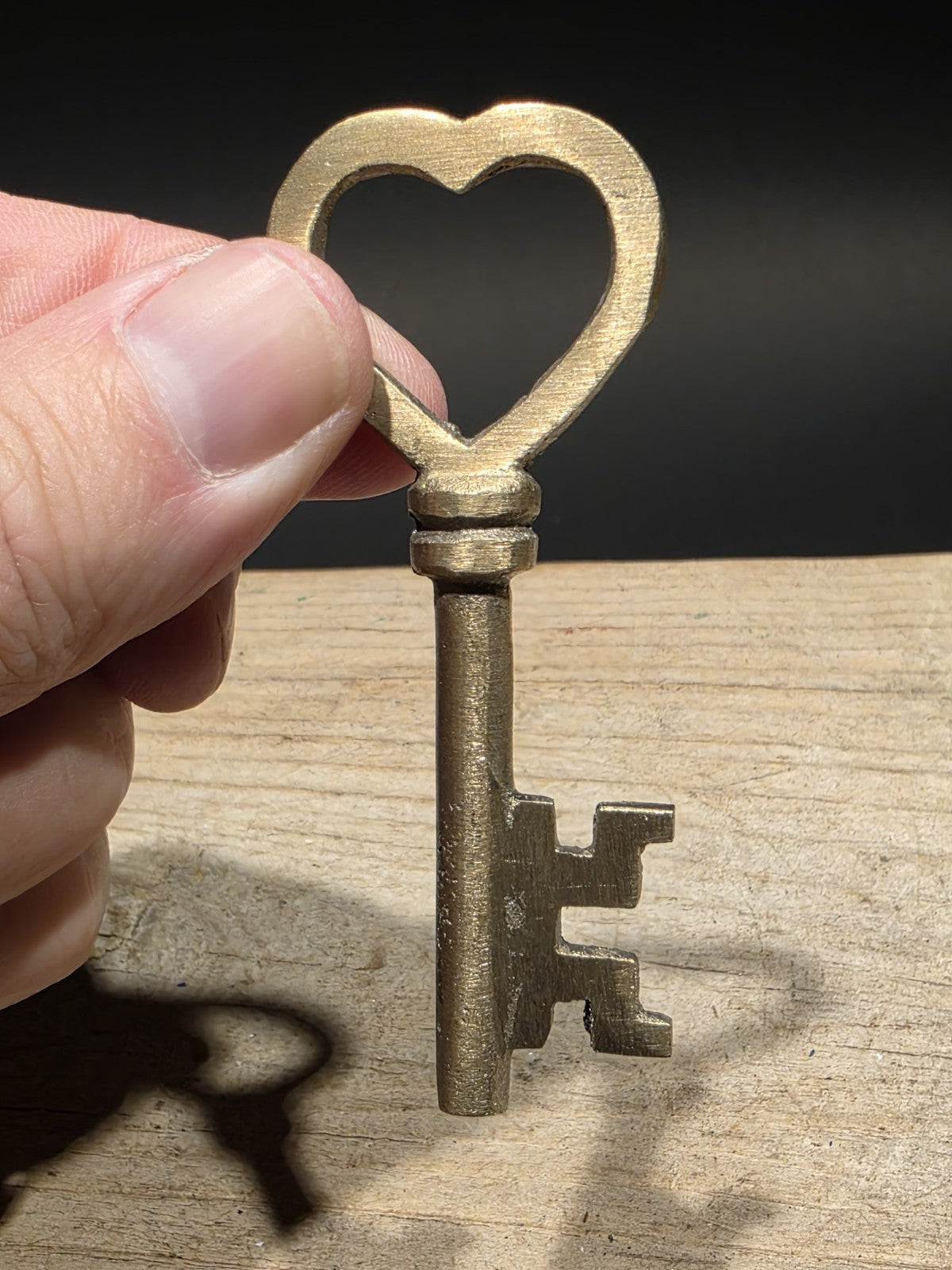 3" Antique Style Brass Skeleton Key