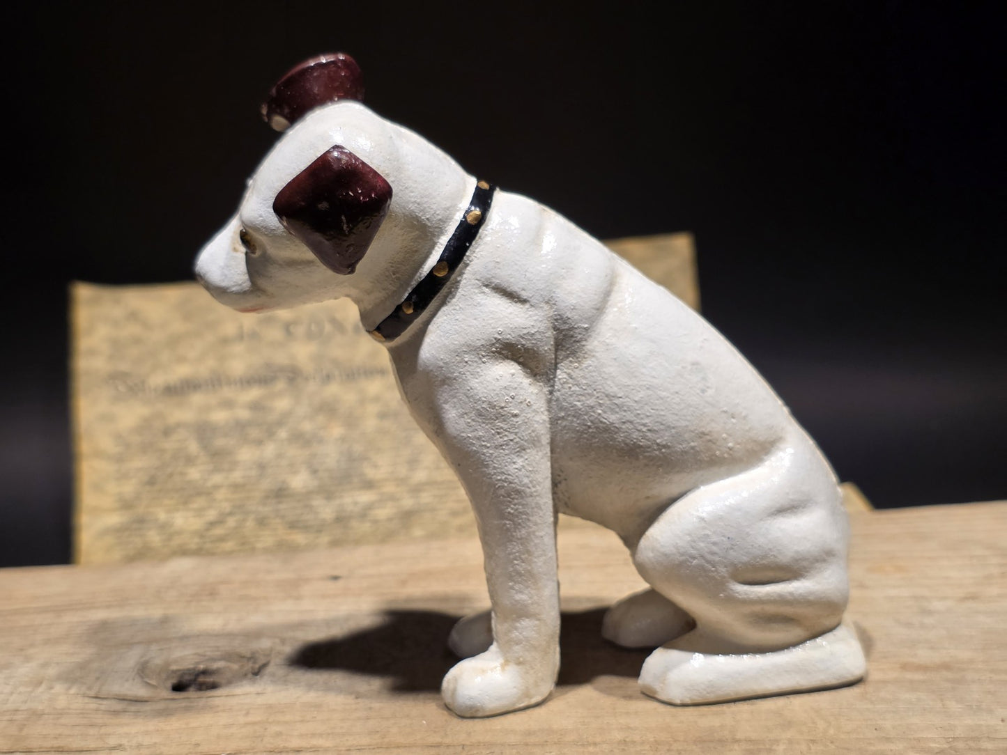 6" Vintage Style Nipper Dog Cast Iron Coin Bank