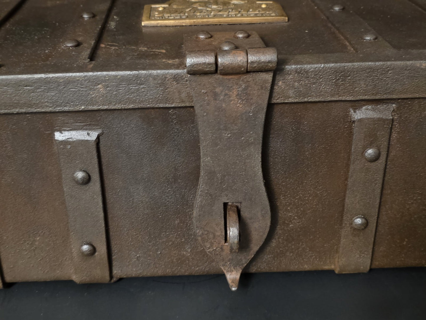 15" Antique Style Cast Iron Winchester Ammunition Chest Strongbox