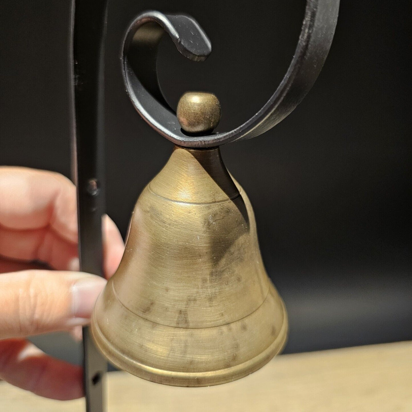 Antique Vintage Style Brass Wall Mount Doorbell Store Bell