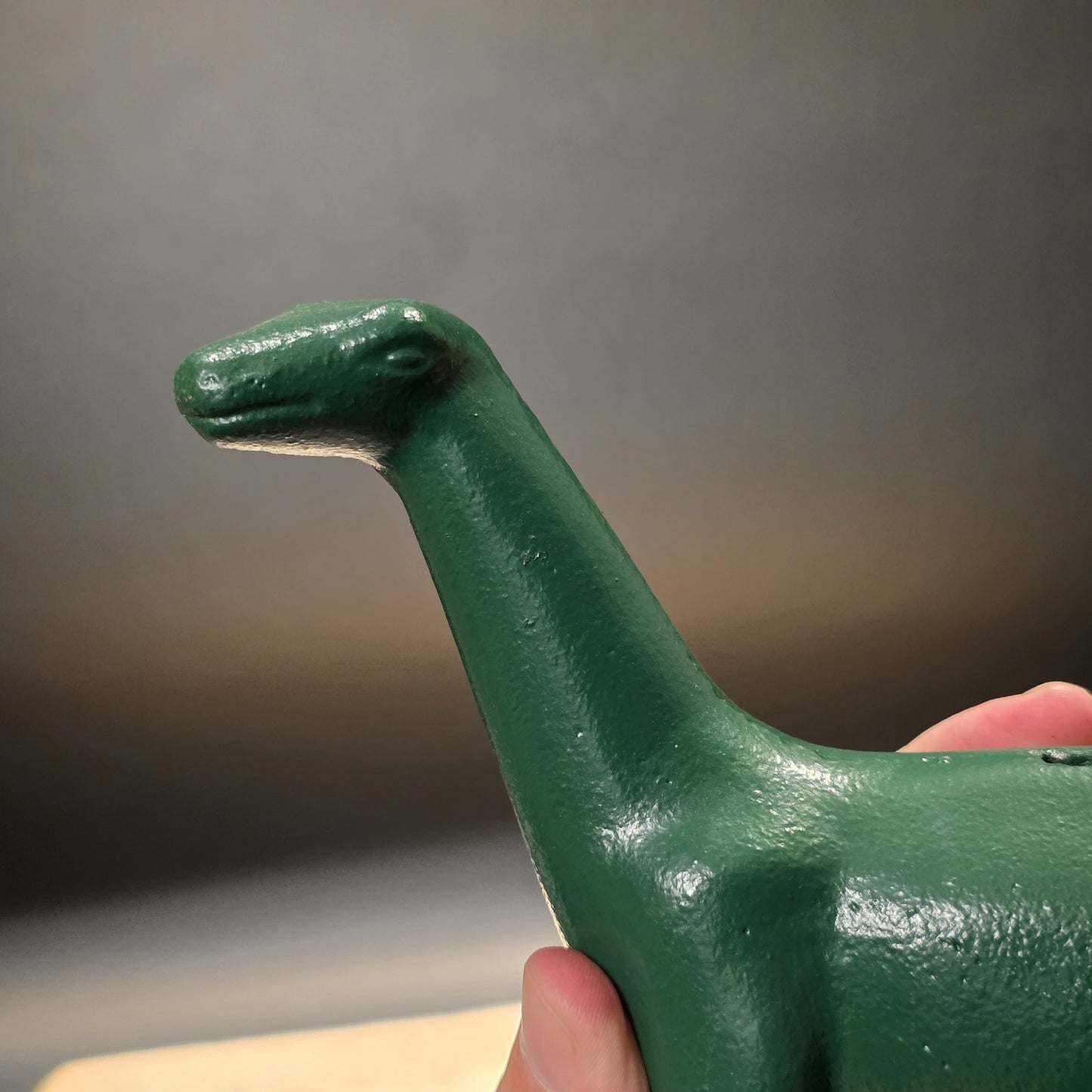 Antique Style Cast Iron Brontosaurus Dinosaur Coin Bank