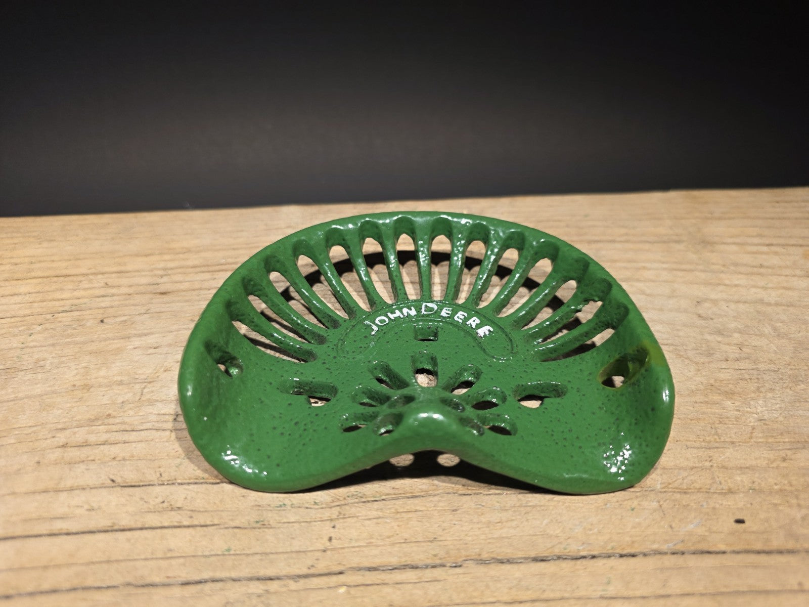 5" Antique Vintage Style Cast Iron John Deere Miniature Tractor Seat Sample
