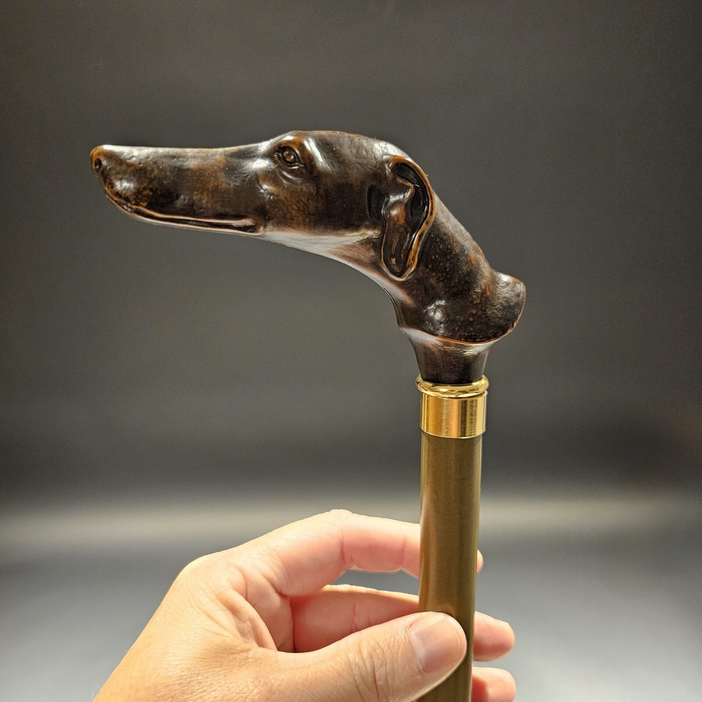 36" Antique Style Greyhound Dog Walking Stick Cane